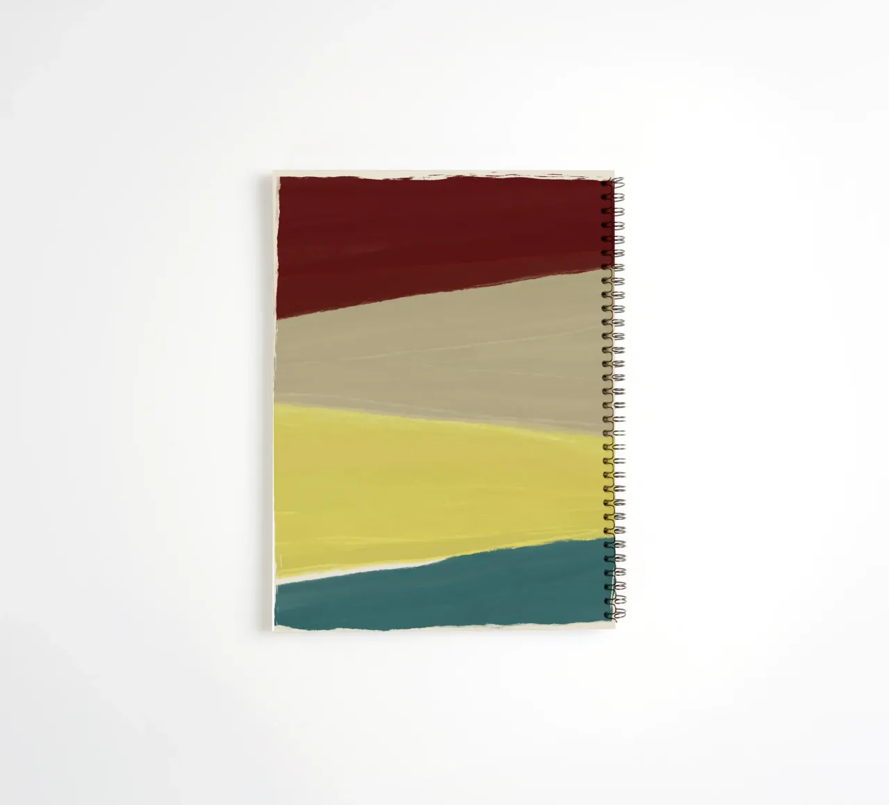 Geometric Color Blocks 02 spiral notebook by Life of Pie