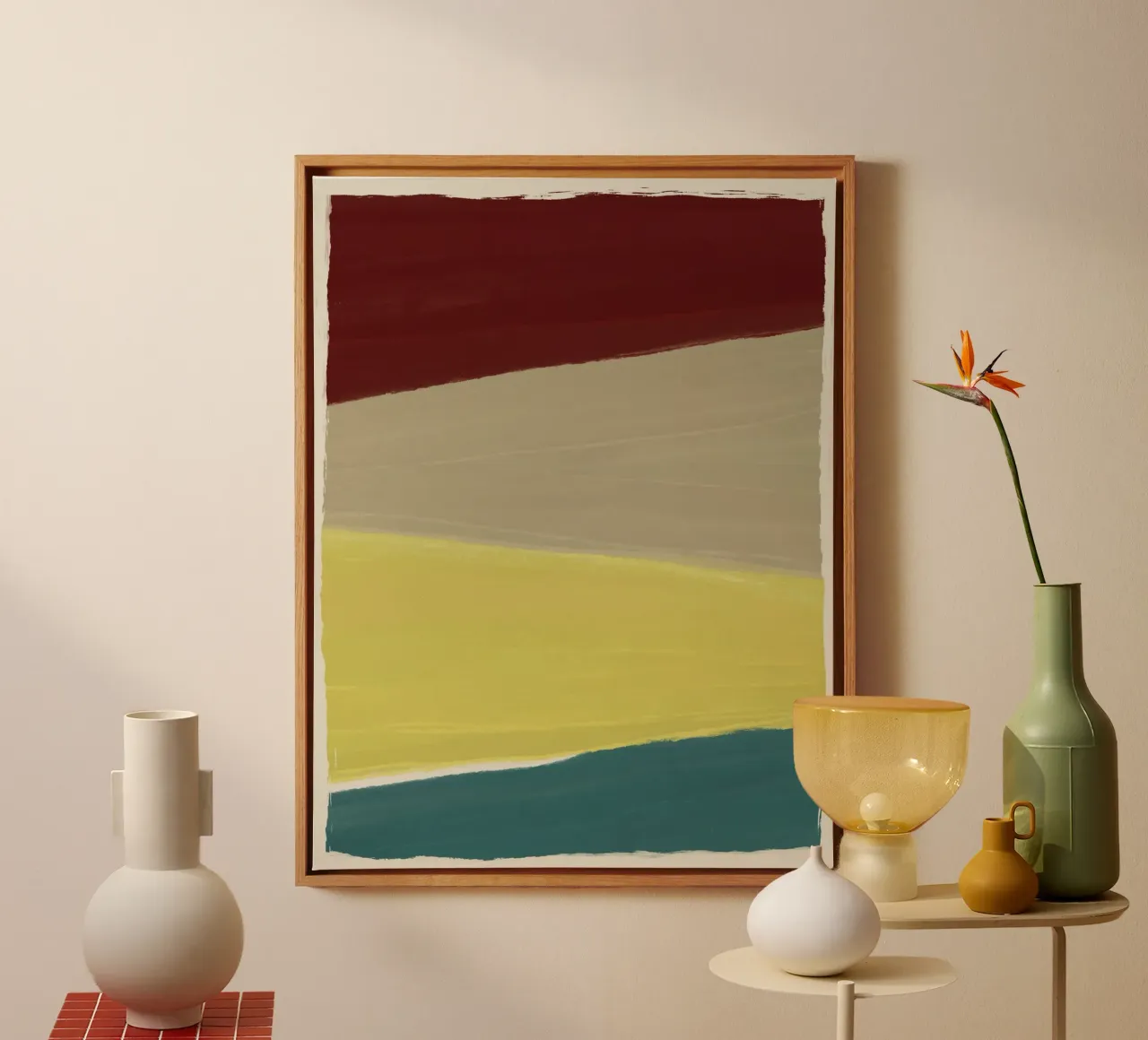 Geometric Color Blocks 02 canvas by Life of Pie