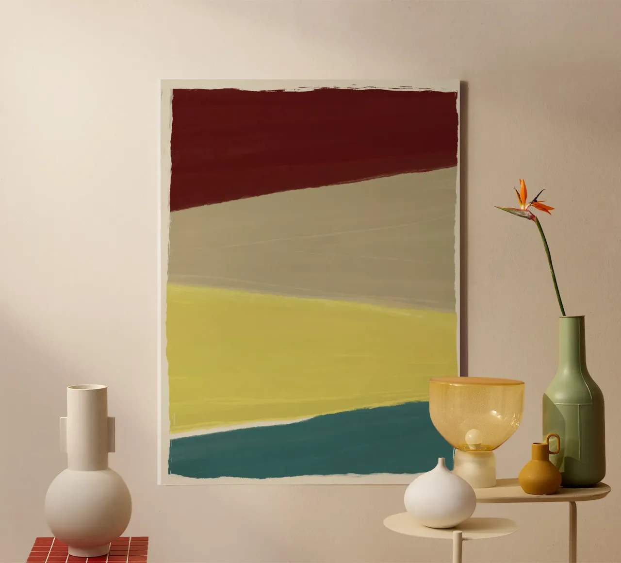 Geometric Color Blocks 02 canvas by Life of Pie