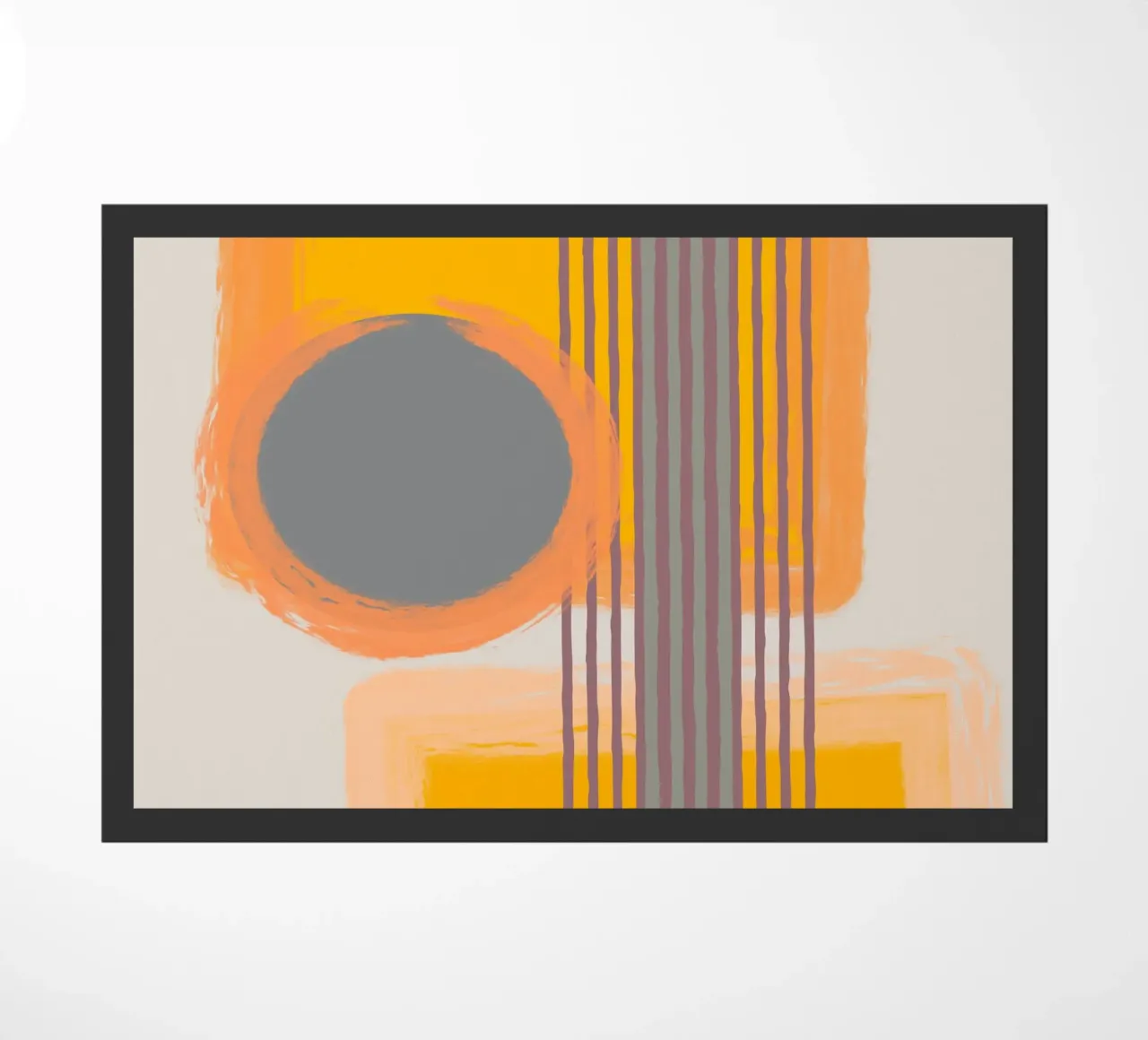 Abstract composition in yellow and gray zerbino da MirimoART