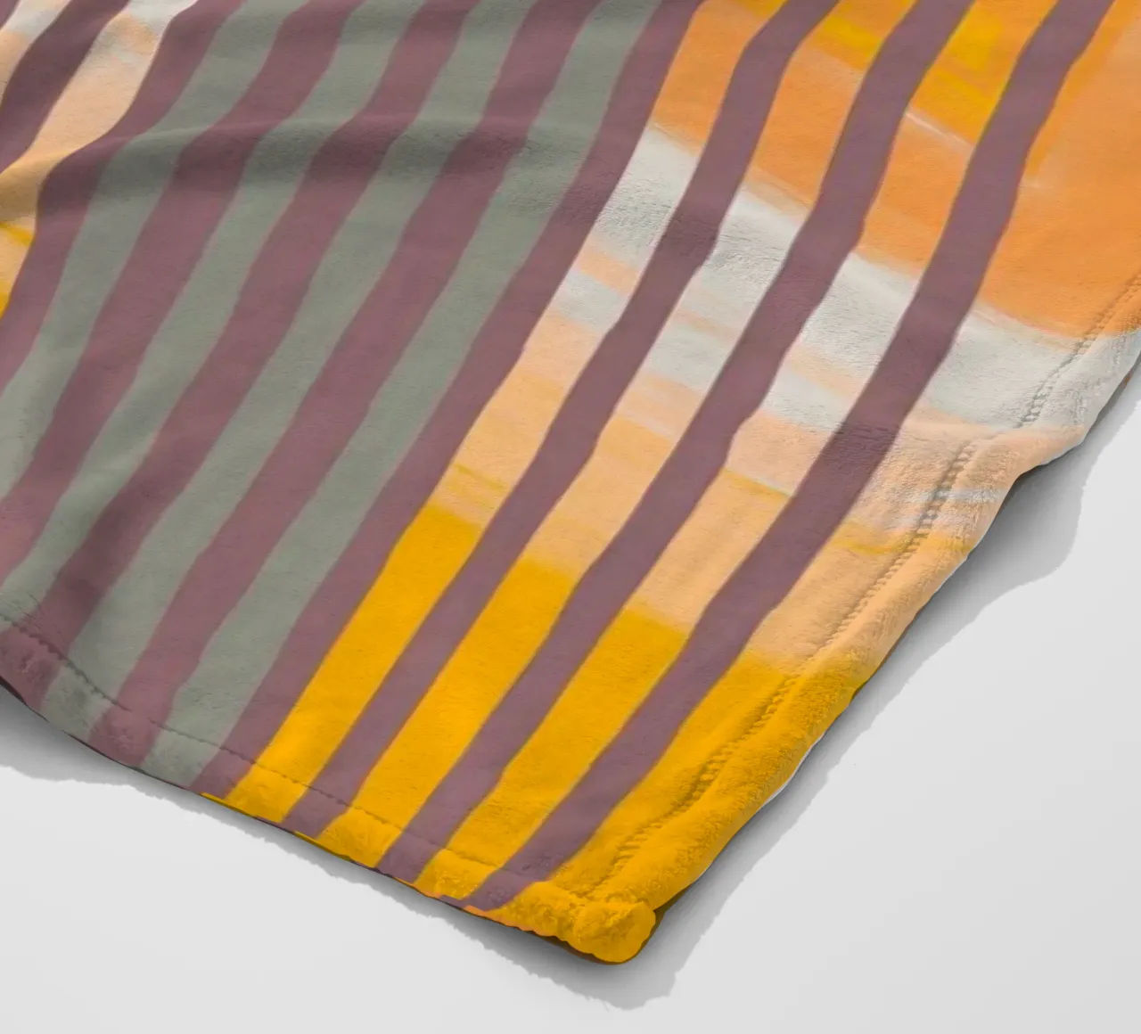 Abstract composition in yellow and gray Fleecedecke von MirimoART