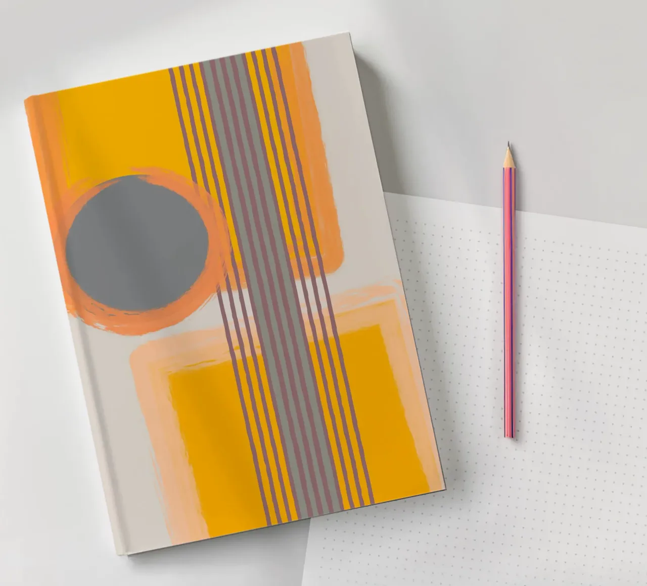 Abstract composition in yellow and gray diario da MirimoART