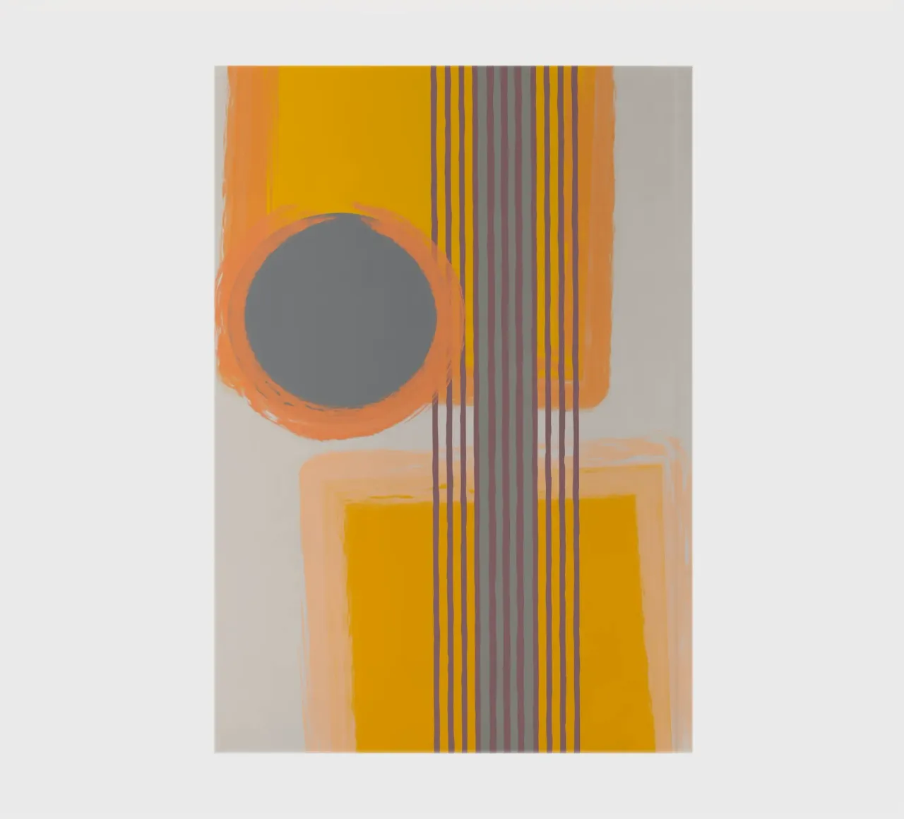 Abstract composition in yellow and gray diario da MirimoART