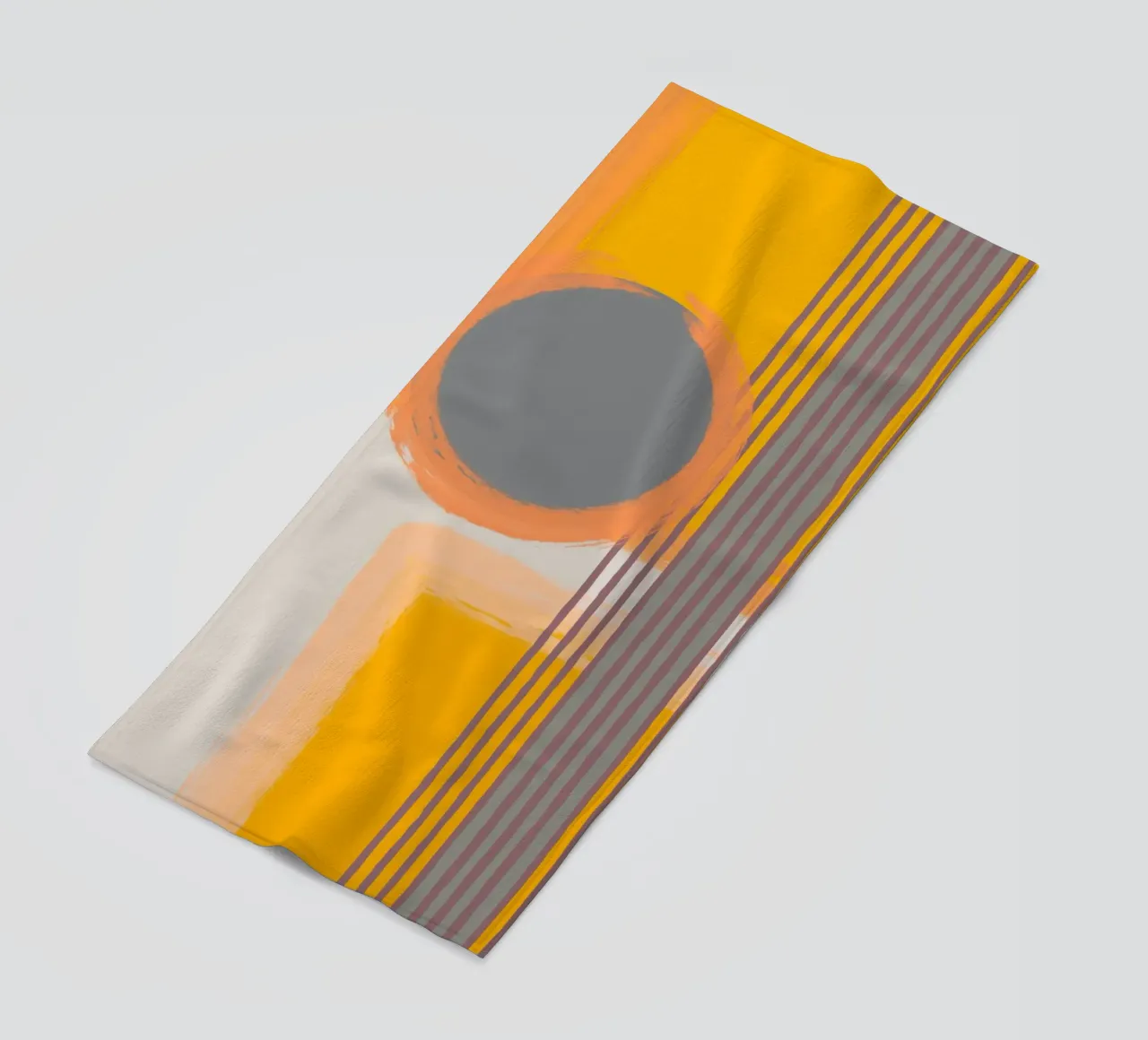 Abstract composition in yellow and gray telo mare da MirimoART