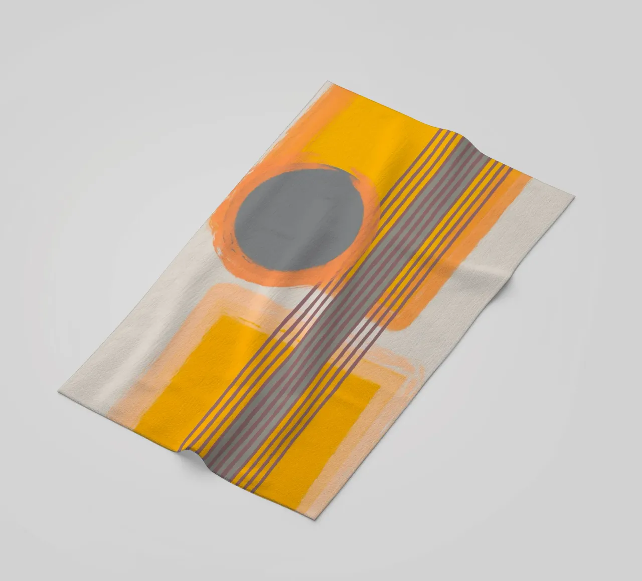 Abstract composition in yellow and gray telo mare da MirimoART