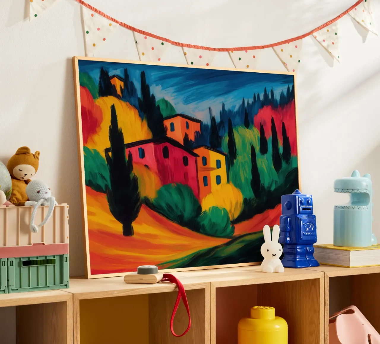 Toscana Autunno | Pittura di paesaggio espressionista carta hahnemühle da Autofocus