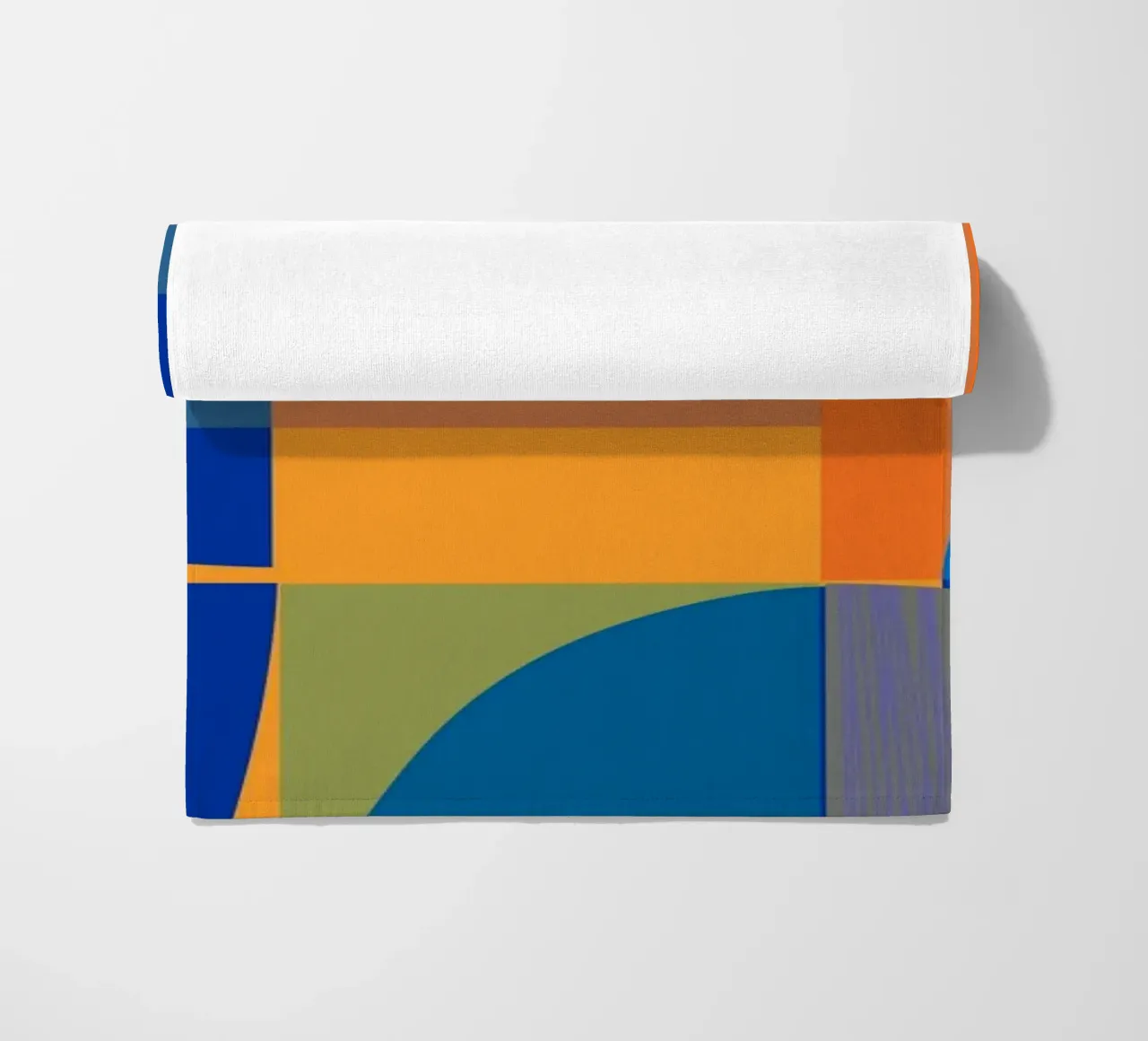 Abstract composition in yellow and indigo telo mare da MirimoART