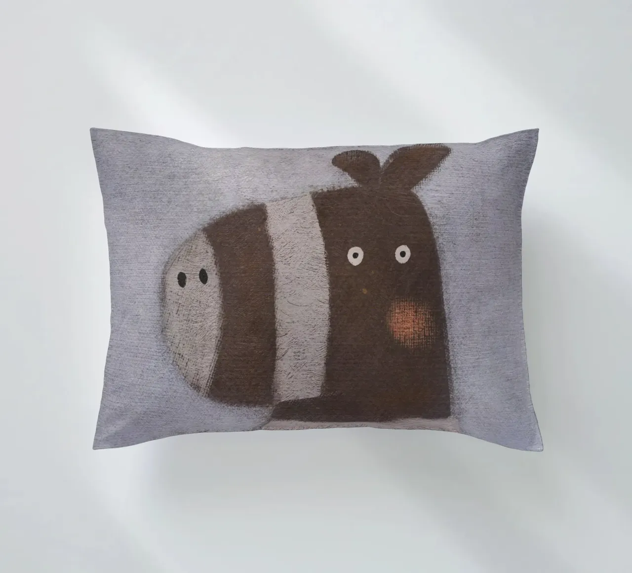 Nelli Suneli - Zebra spaventata cuscino da The Artcircle