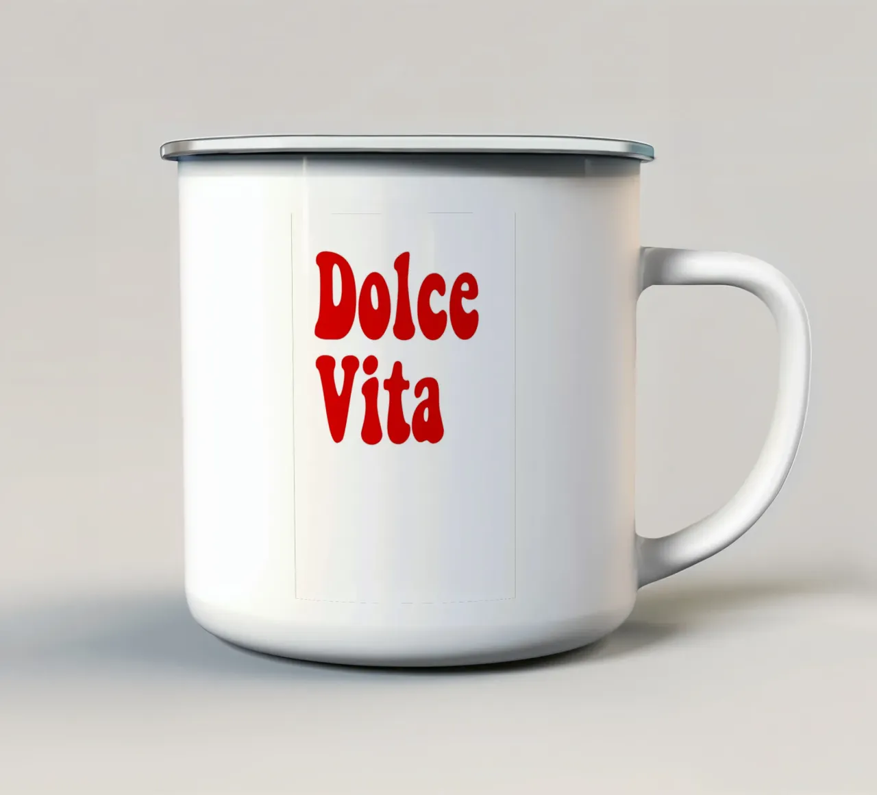 Dolce Vita tazza in smalto da Hej Ibiza by Ute Arnold