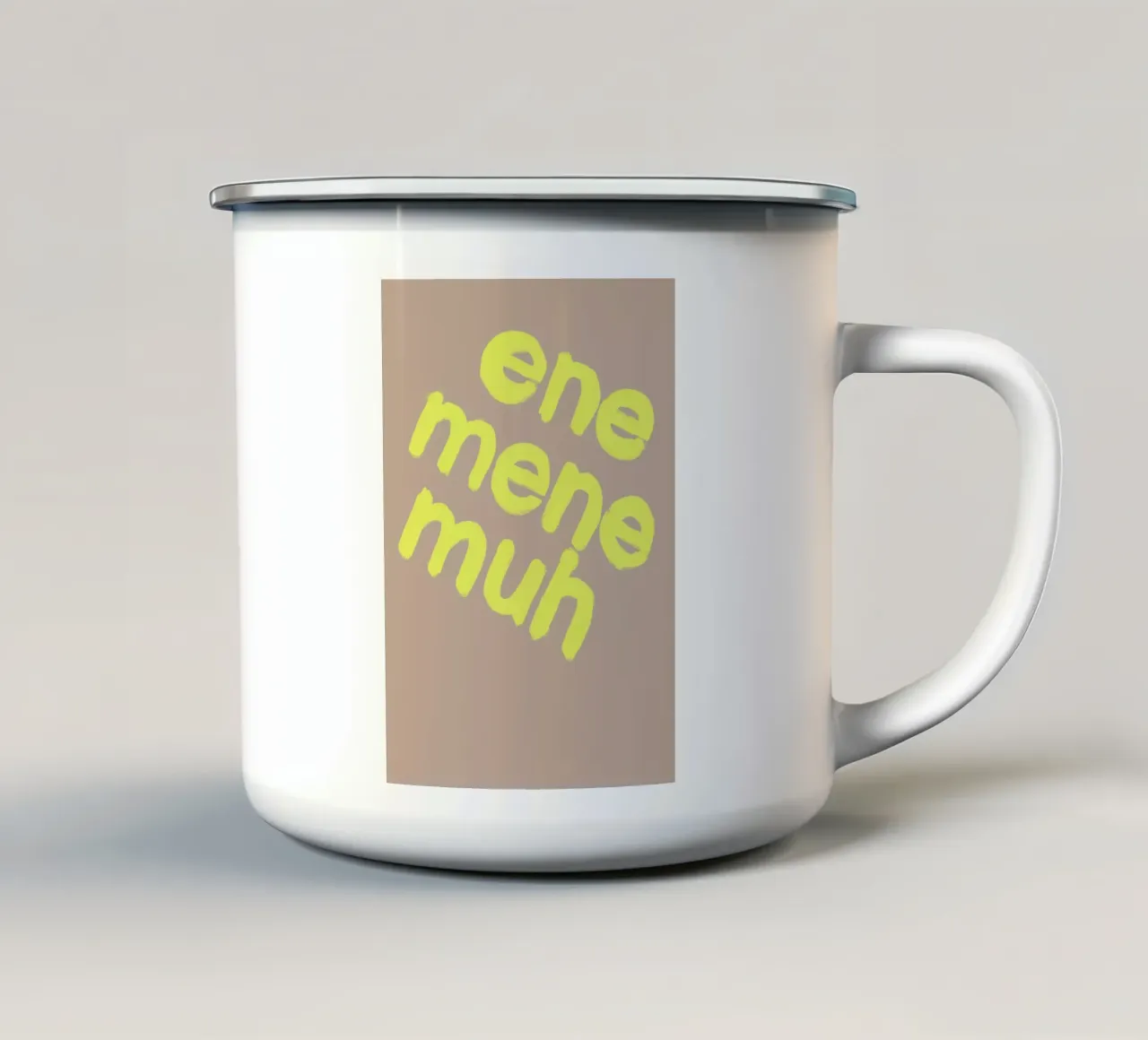 Ene mene muh tazza in smalto da Hej Ibiza by Ute Arnold