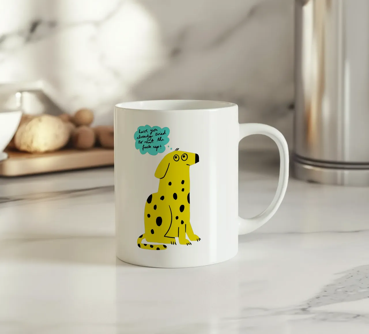 Have you already tried to shut the fck up? tazza in ceramica da aucontraire