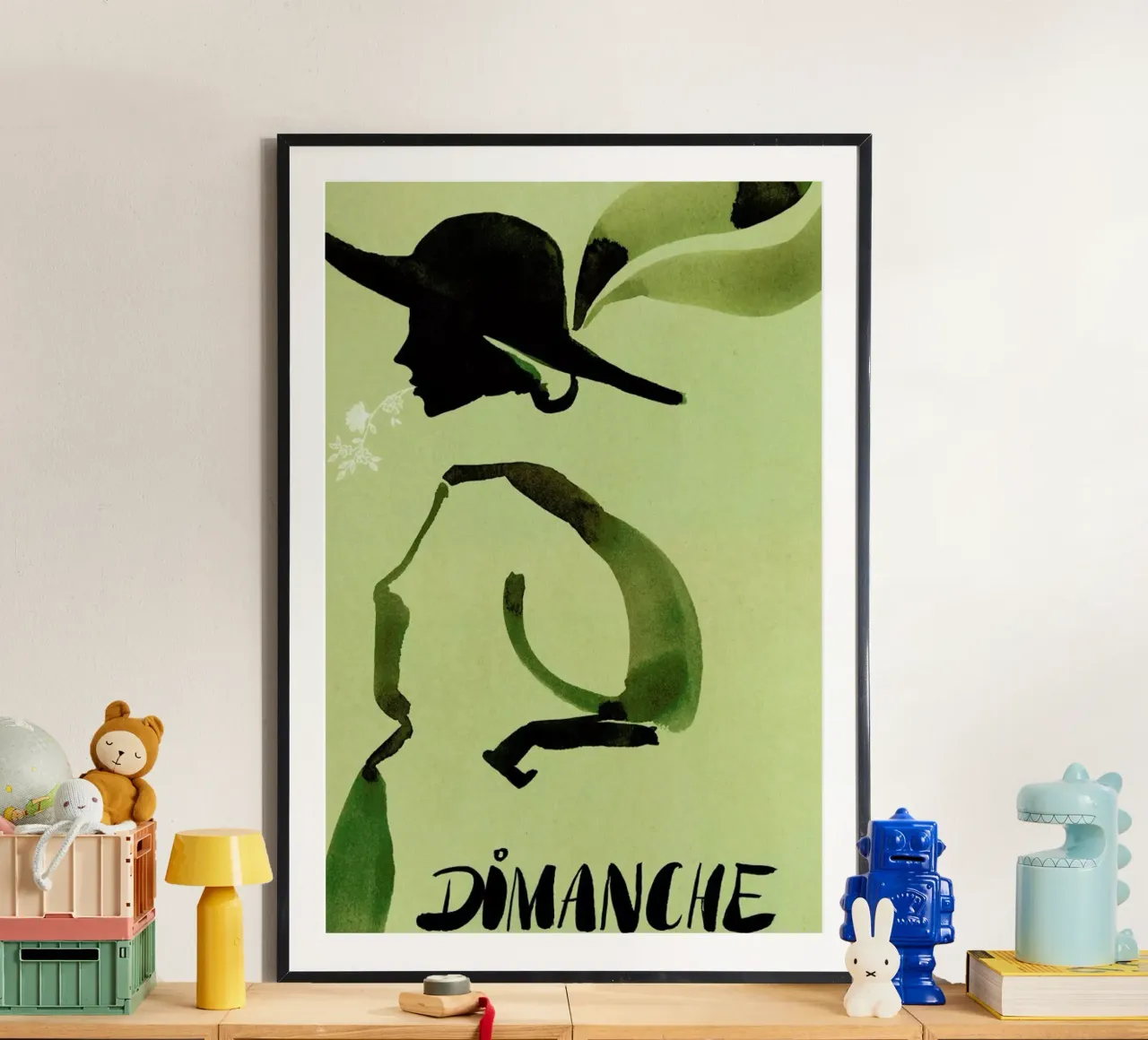 Dimanche poster con telaio in plastica da Ekaterina Koroleva