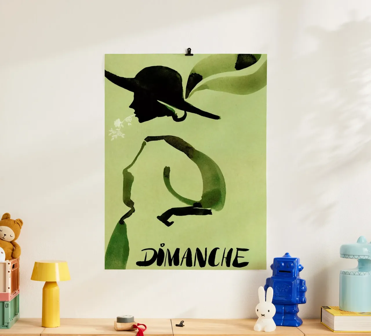 Dimanche poster con telaio in plastica da Ekaterina Koroleva