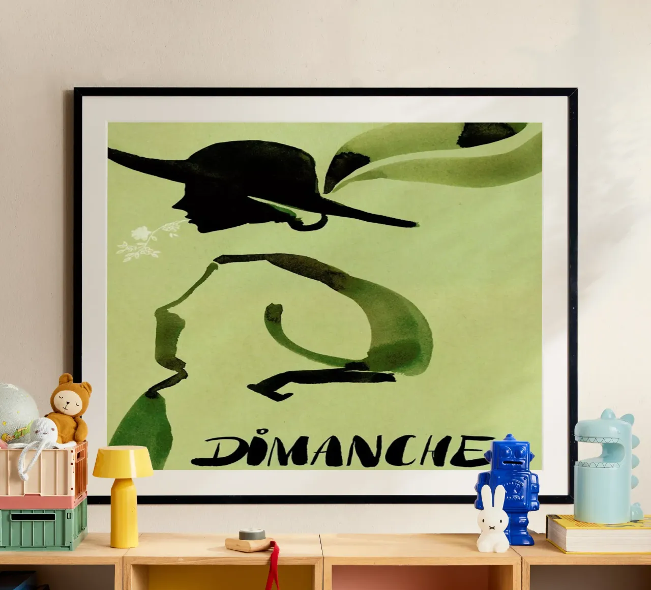 Dimanche poster con telaio in plastica da Ekaterina Koroleva