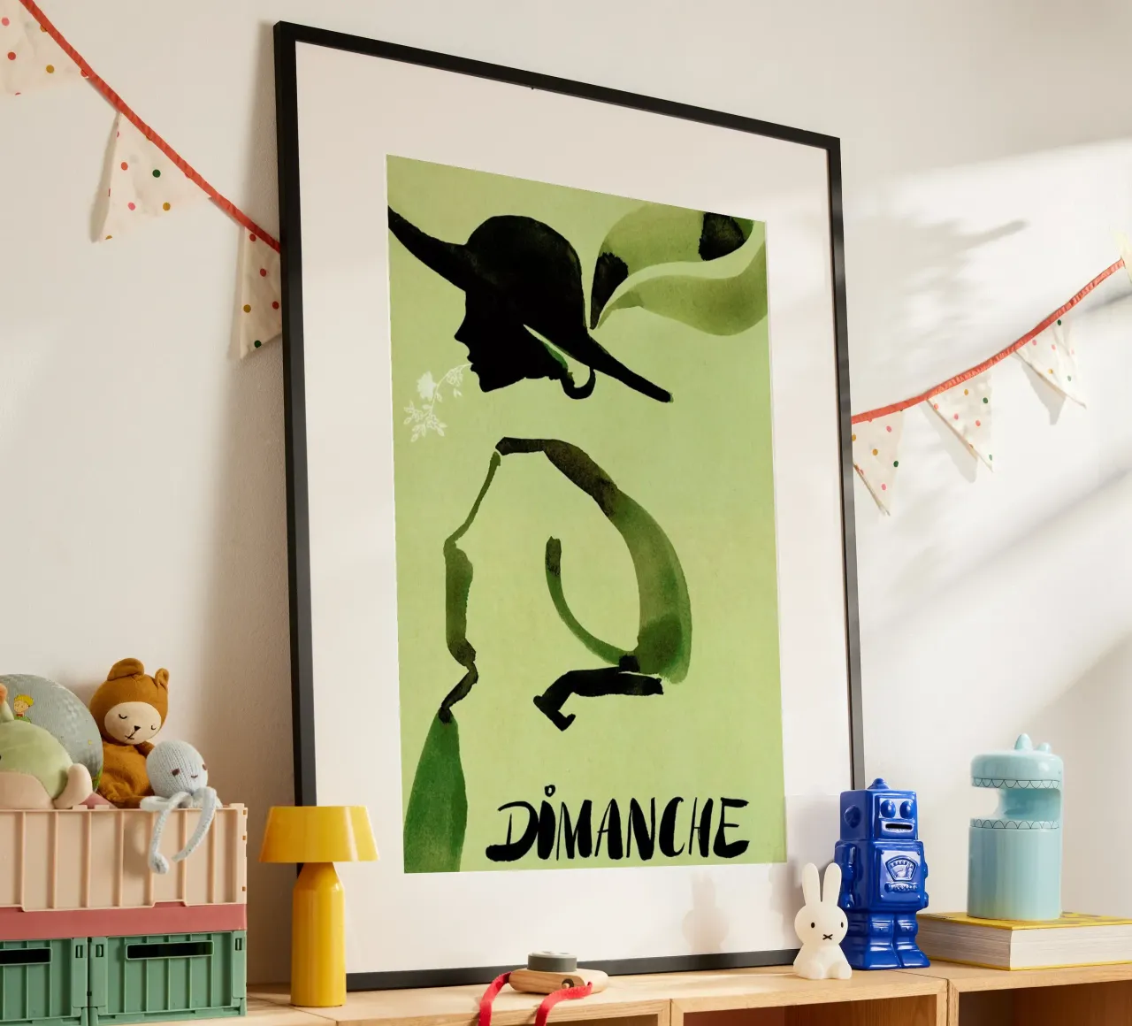Dimanche poster con telaio in plastica da Ekaterina Koroleva