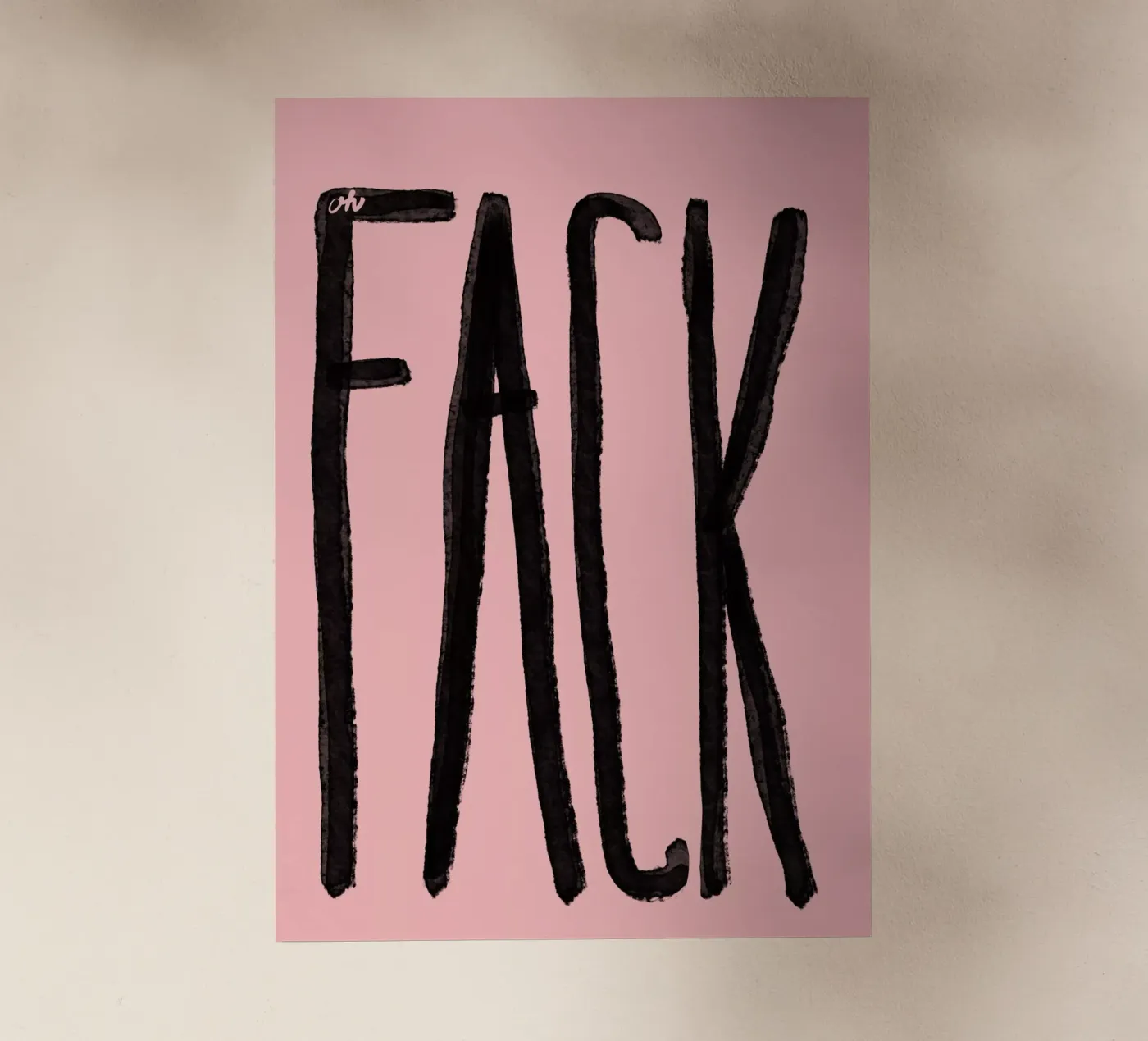 Fack backlit folie van Hej Ibiza by Ute Arnold