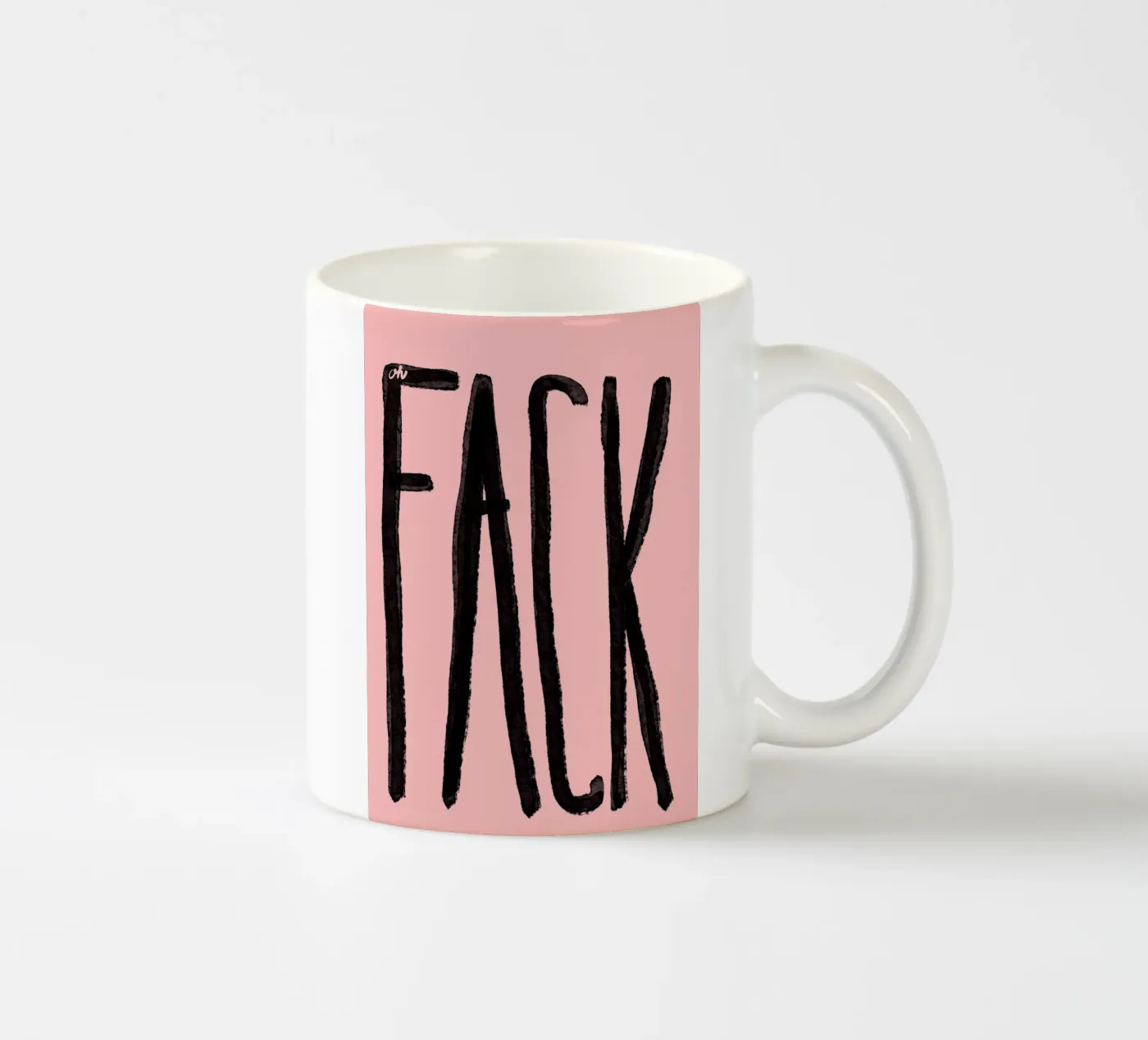 Fack ceramic mug by Hej Ibiza by Ute Arnold