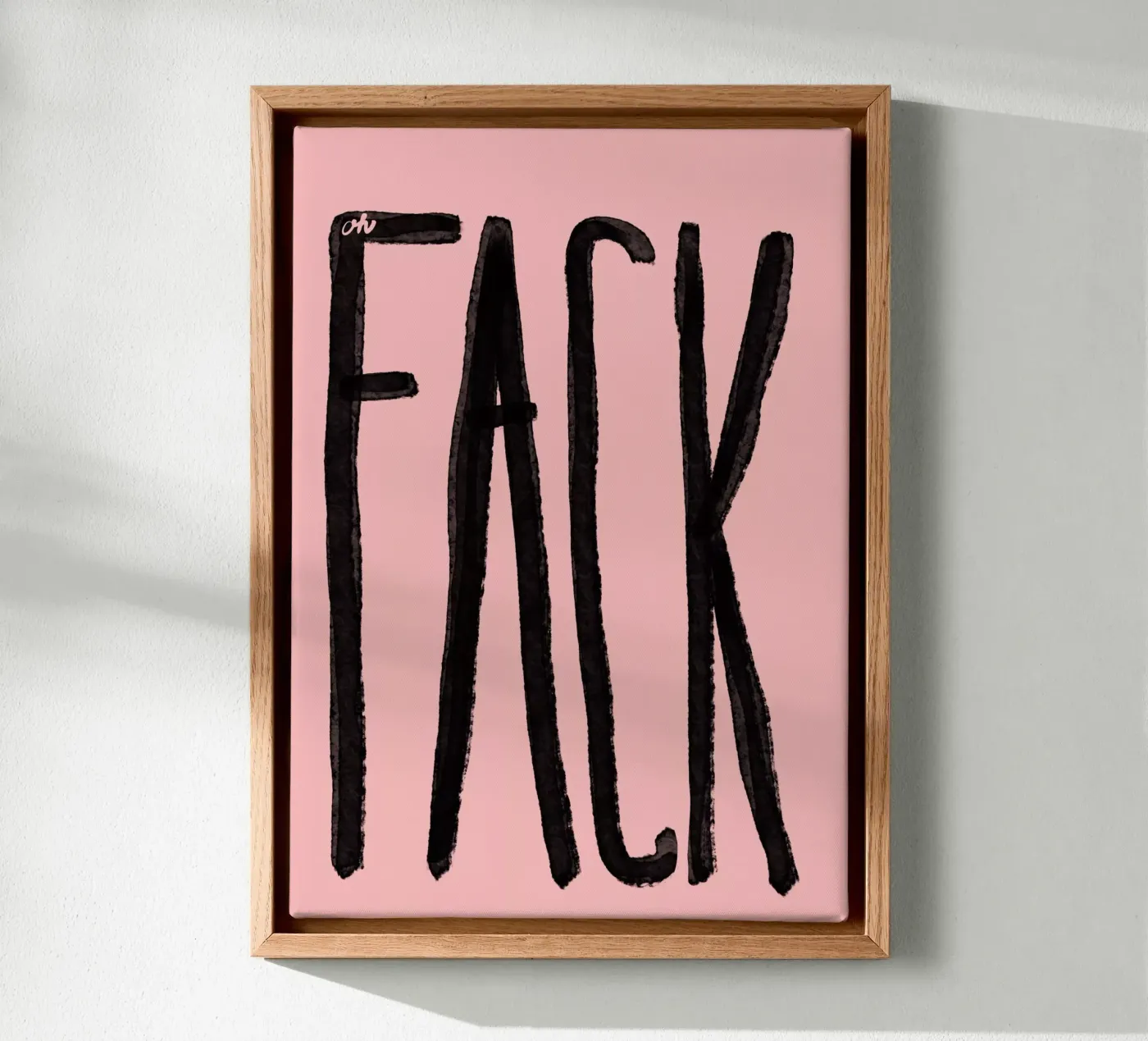 Fack canvas van Hej Ibiza by Ute Arnold