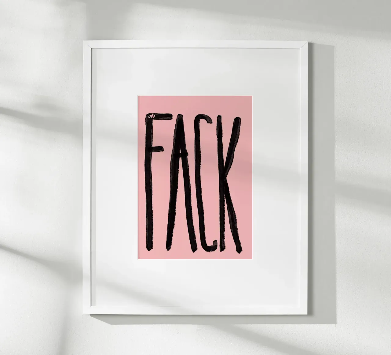 Fack poster con telaio in plastica da Hej Ibiza by Ute Arnold