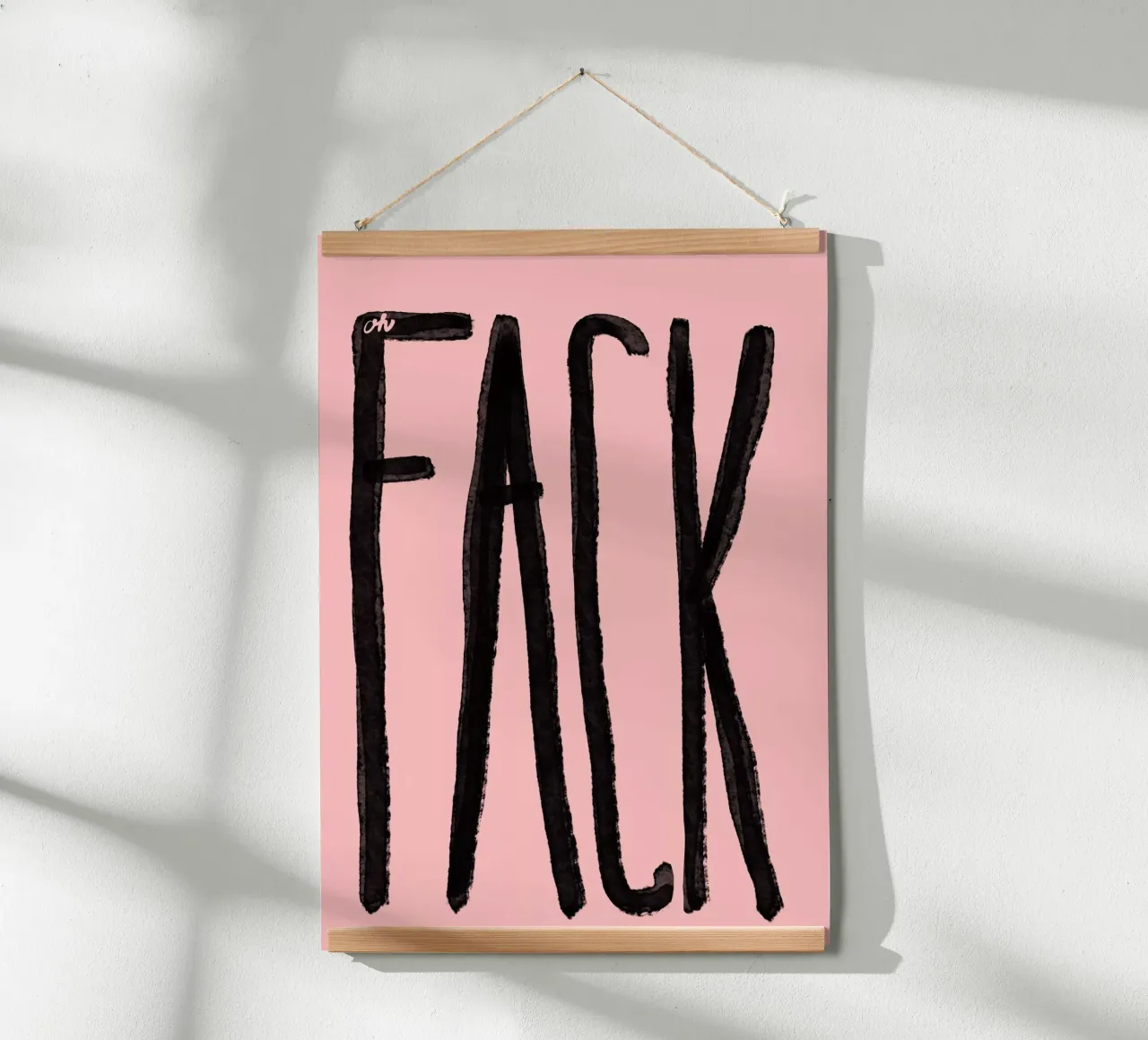 Fack poster con telaio in plastica da Hej Ibiza by Ute Arnold