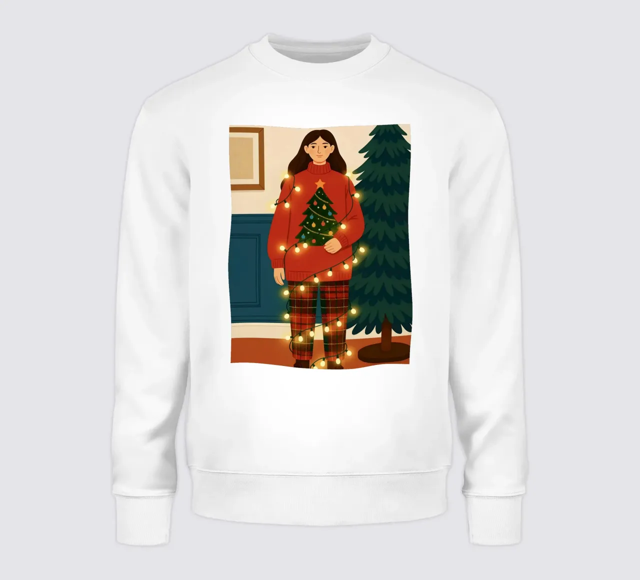 LUCES DE NAVIDAD ENREDADAS sudadera de CHRISTMAS ART