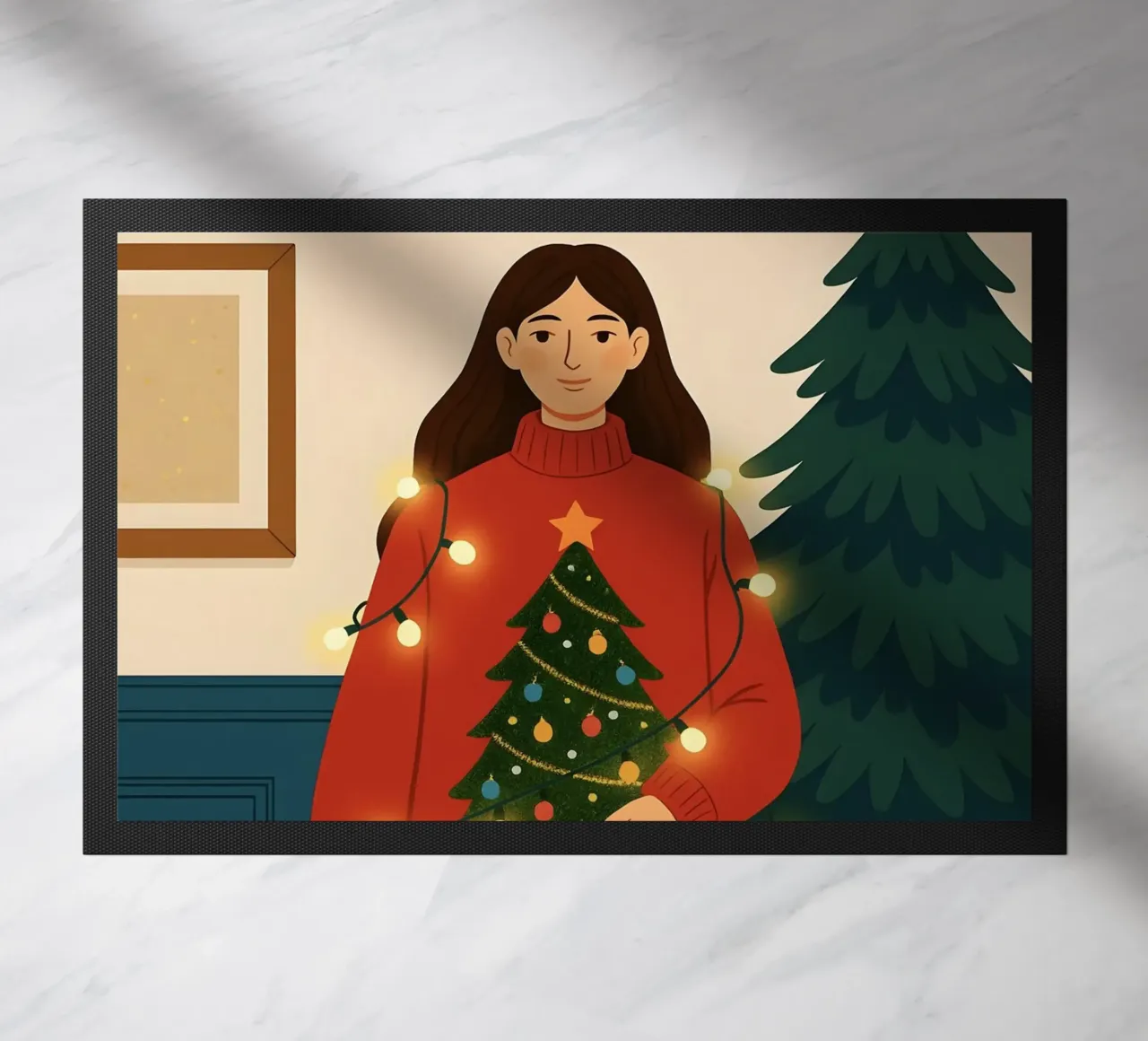 LUCI DI NATALE AGGROVIGLIATE zerbino da CHRISTMAS ART