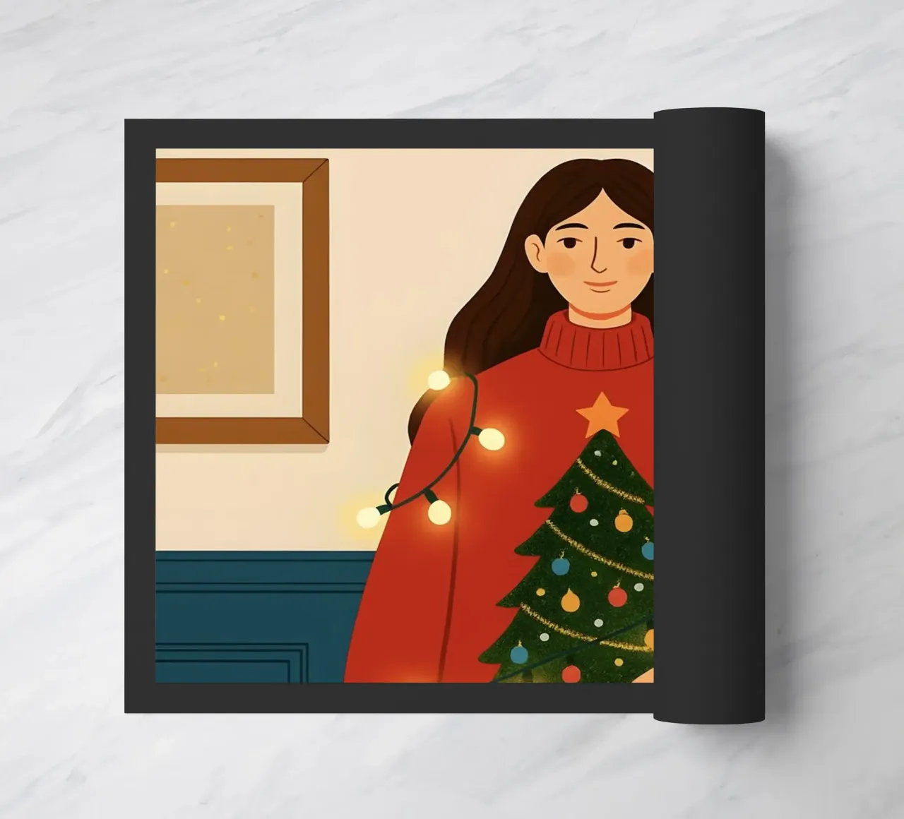 LUCI DI NATALE AGGROVIGLIATE zerbino da CHRISTMAS ART
