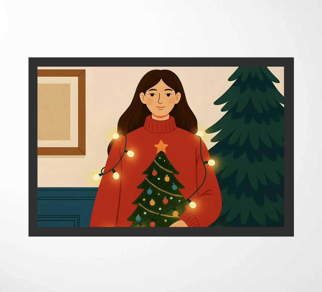 LUCI DI NATALE AGGROVIGLIATE zerbino da CHRISTMAS ART
