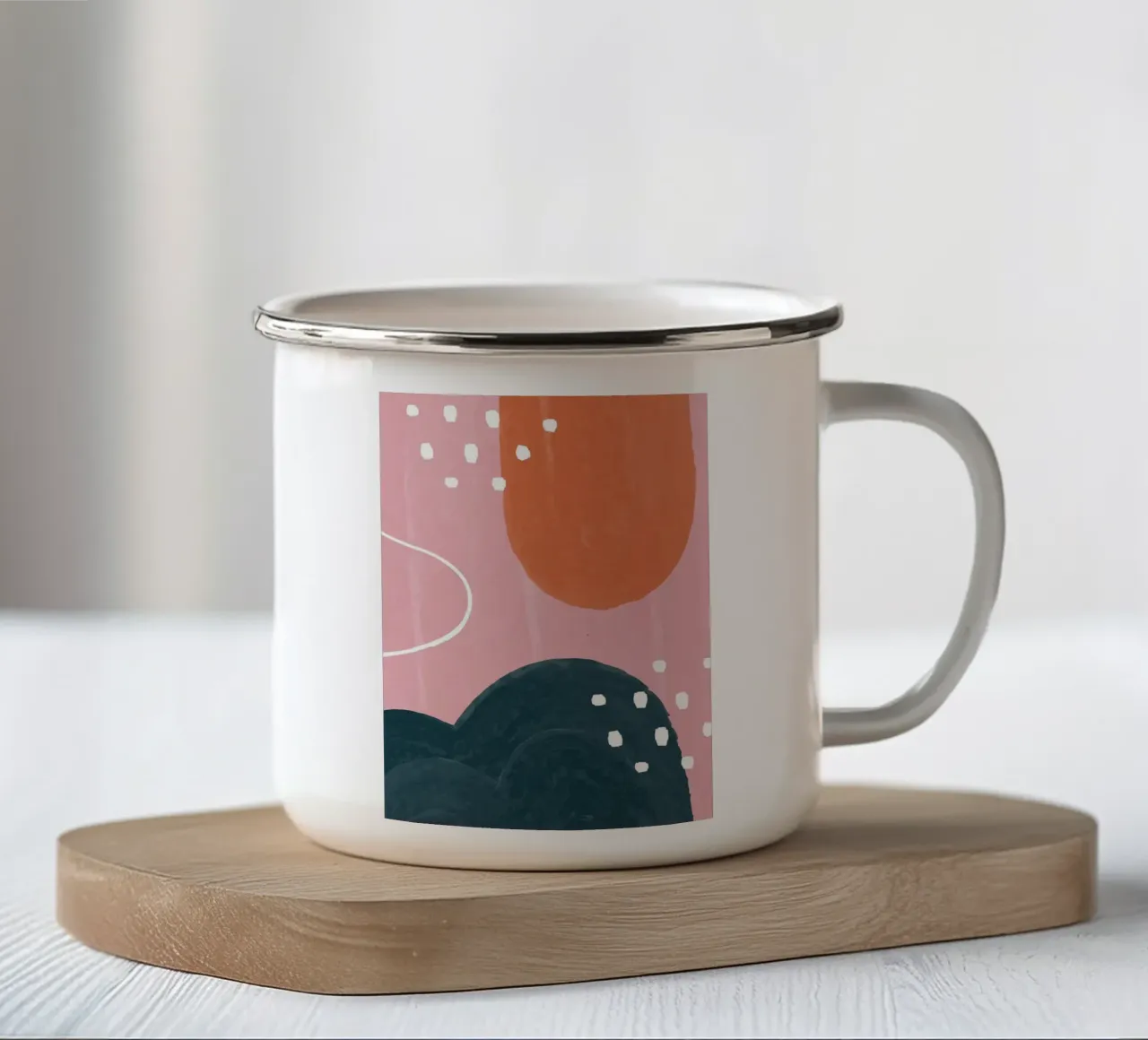 Arte moderna tazza in smalto da helloworld