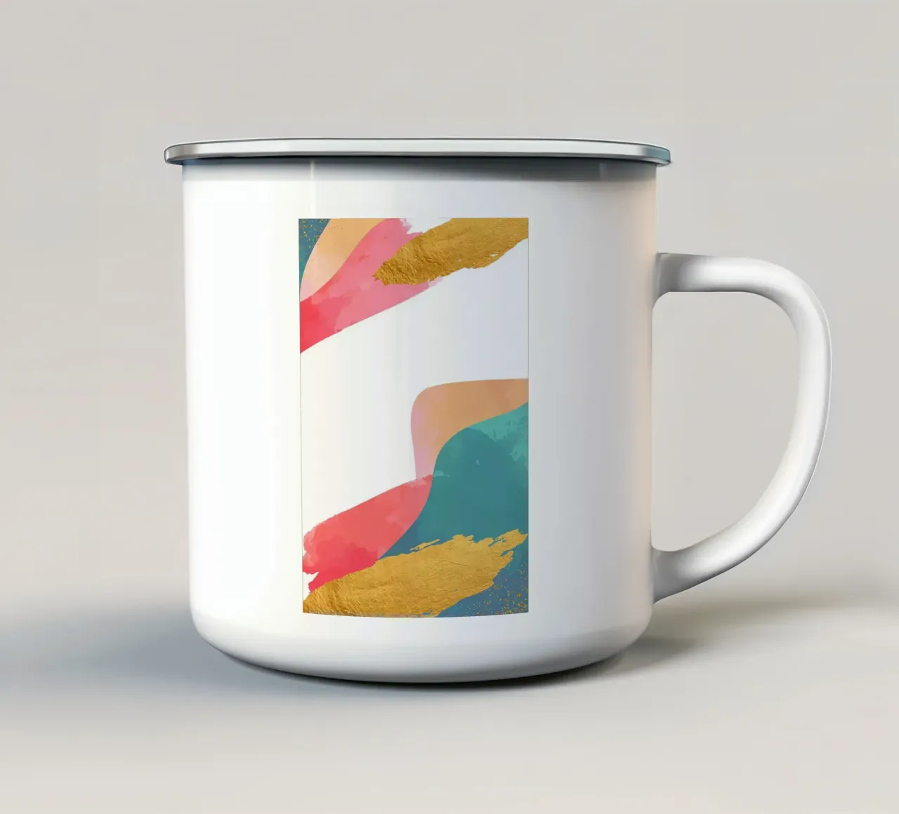 Arte moderna tazza in smalto da helloworld