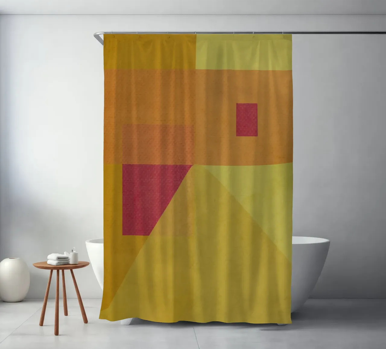 Yellow abstract tenda da doccia da MirimoART