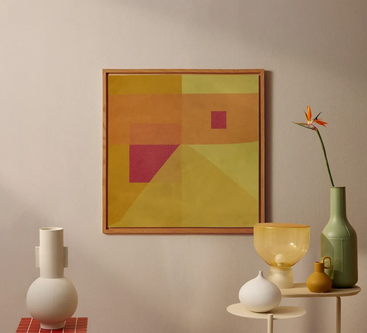Yellow abstract pannello forex da MirimoART
