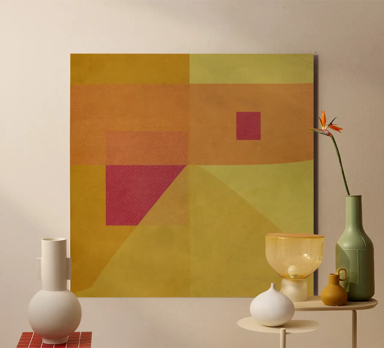 Yellow abstract pannello forex da MirimoART