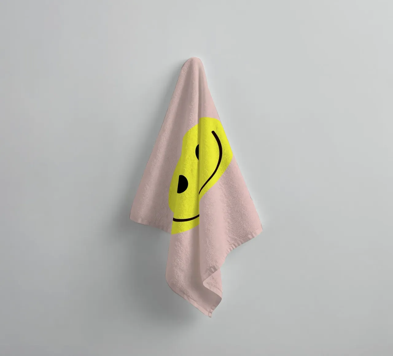 Smiley nude towel by Hej Ibiza by Ute Arnold