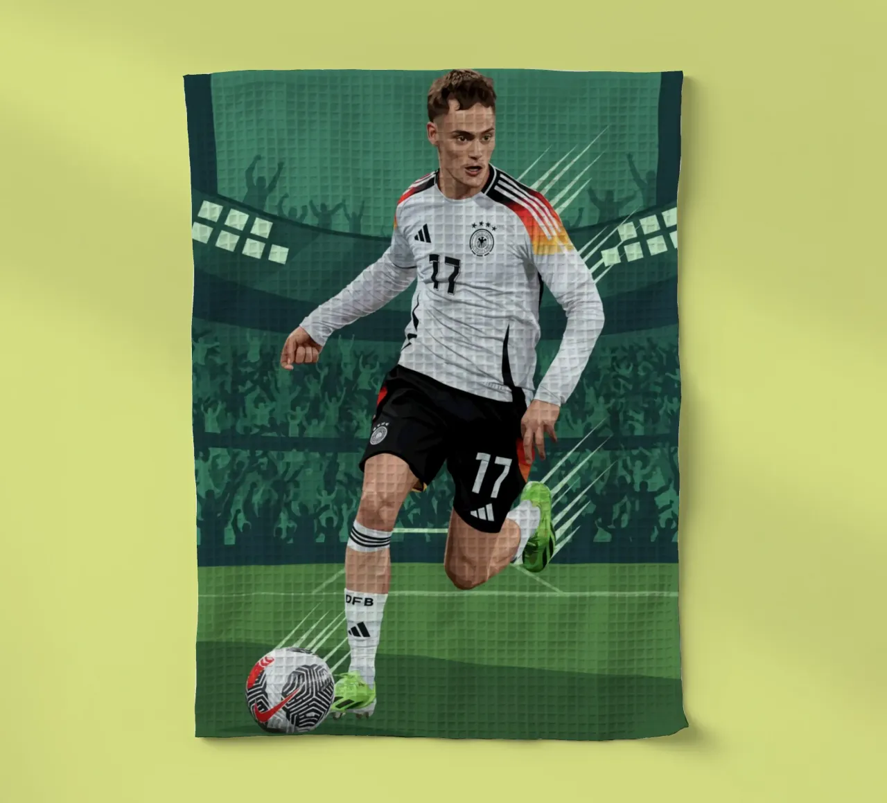 Florian Wirtz Germania giocatore di calcio canovaccio da cucina da Kalis