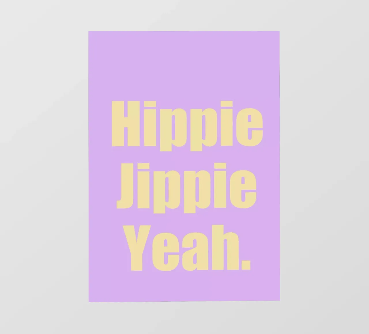 hippie jippie yeah telo in pvc da Hej Ibiza by Ute Arnold