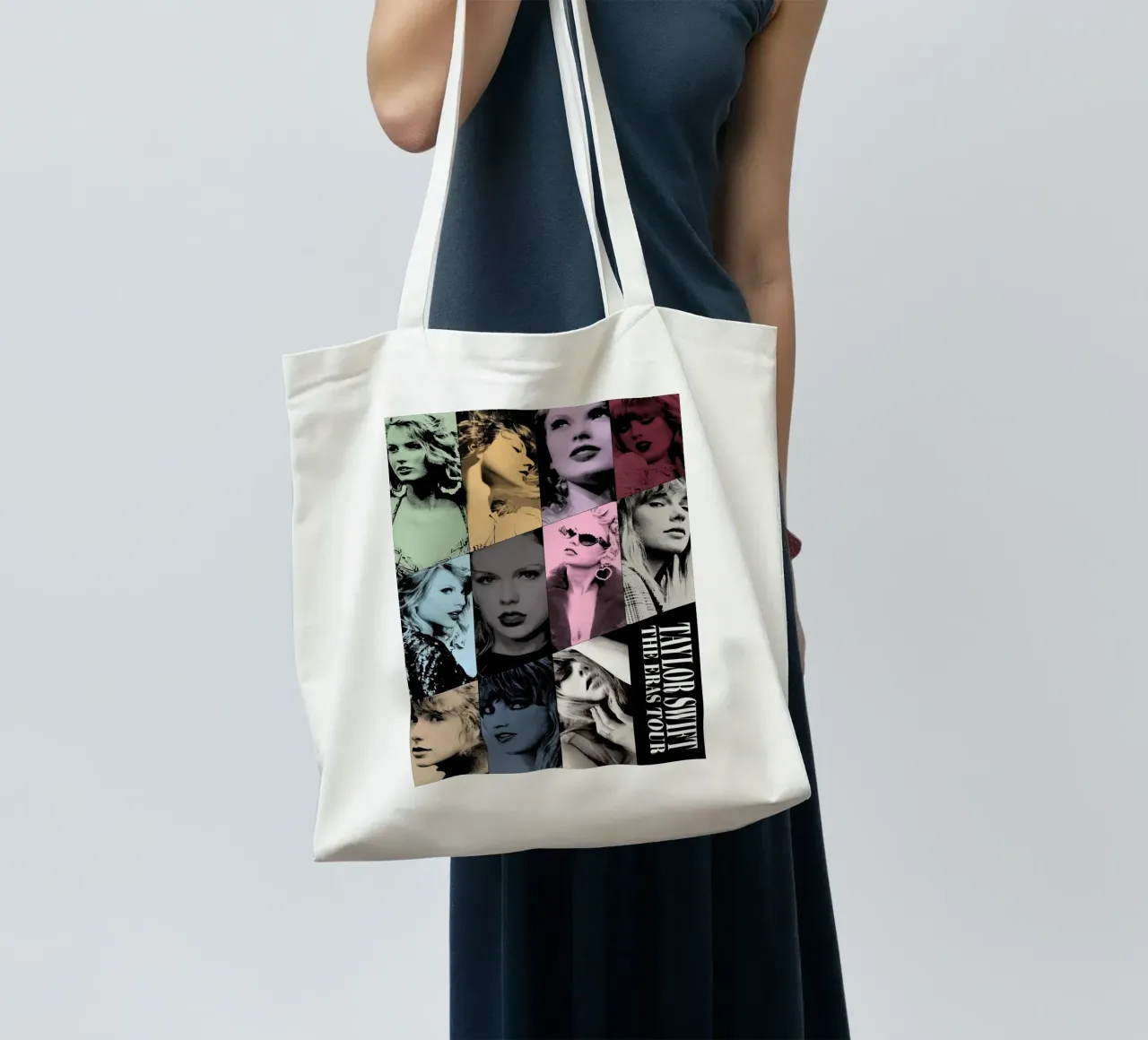 taylor swift il tour delle ere borsa in juta da posterindo