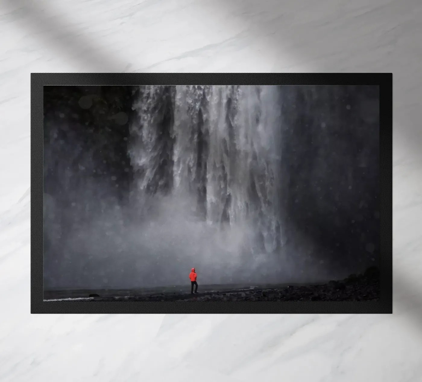 Huge Waterfall doormat by Fjöllart