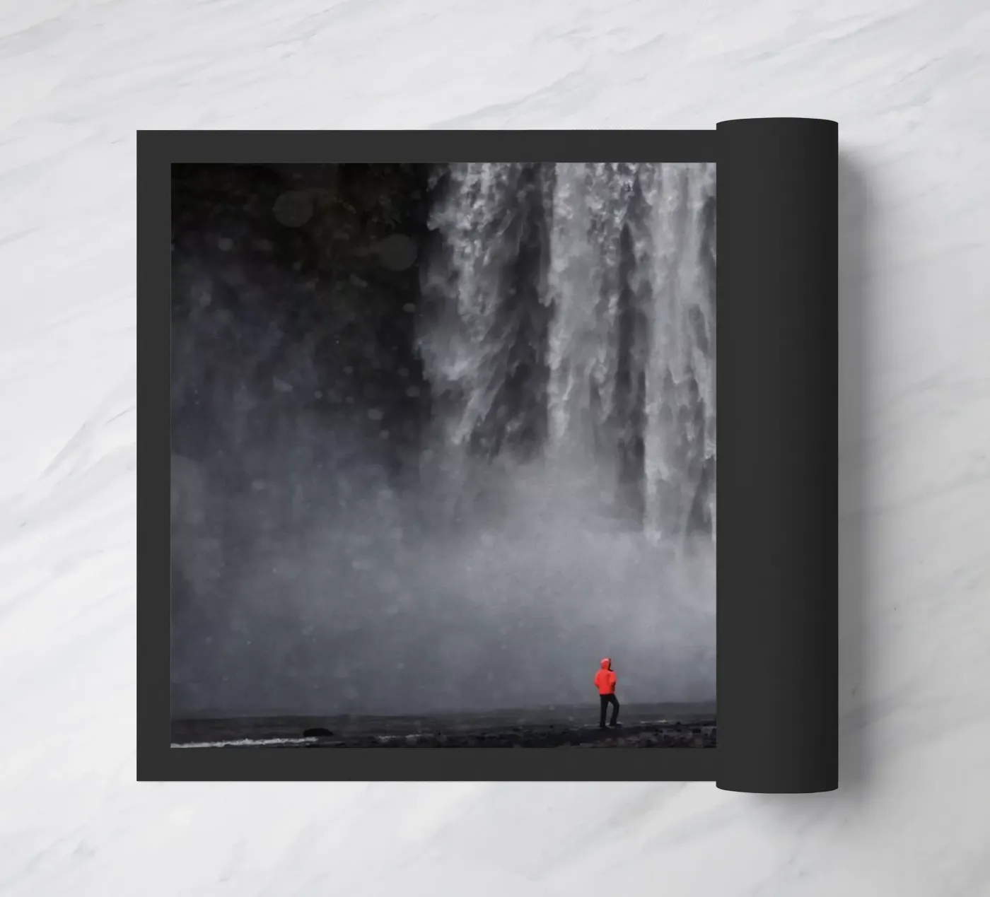 Huge Waterfall doormat by Fjöllart