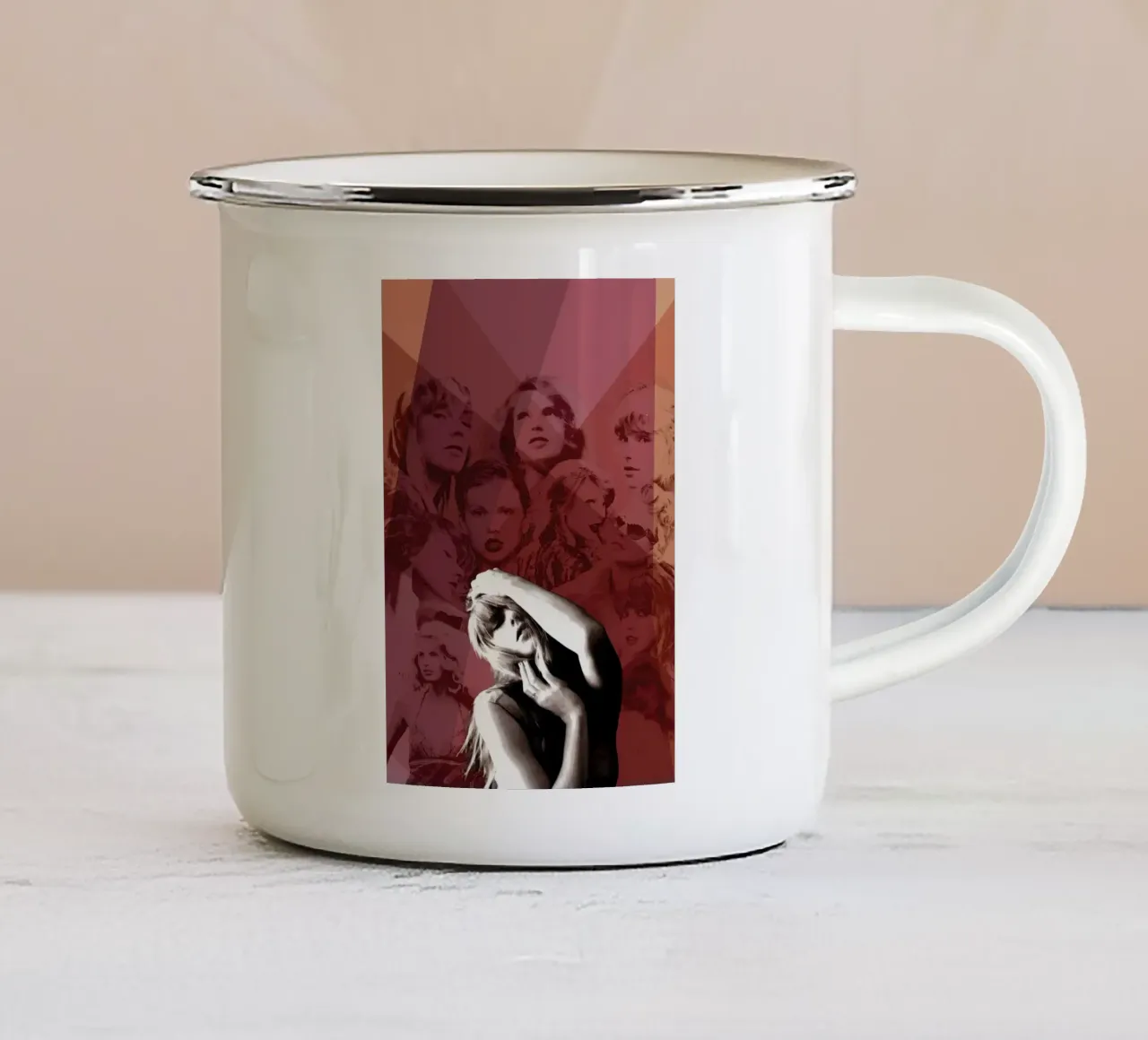 taylor swift the eras tour Emaille Tasse von posterindo