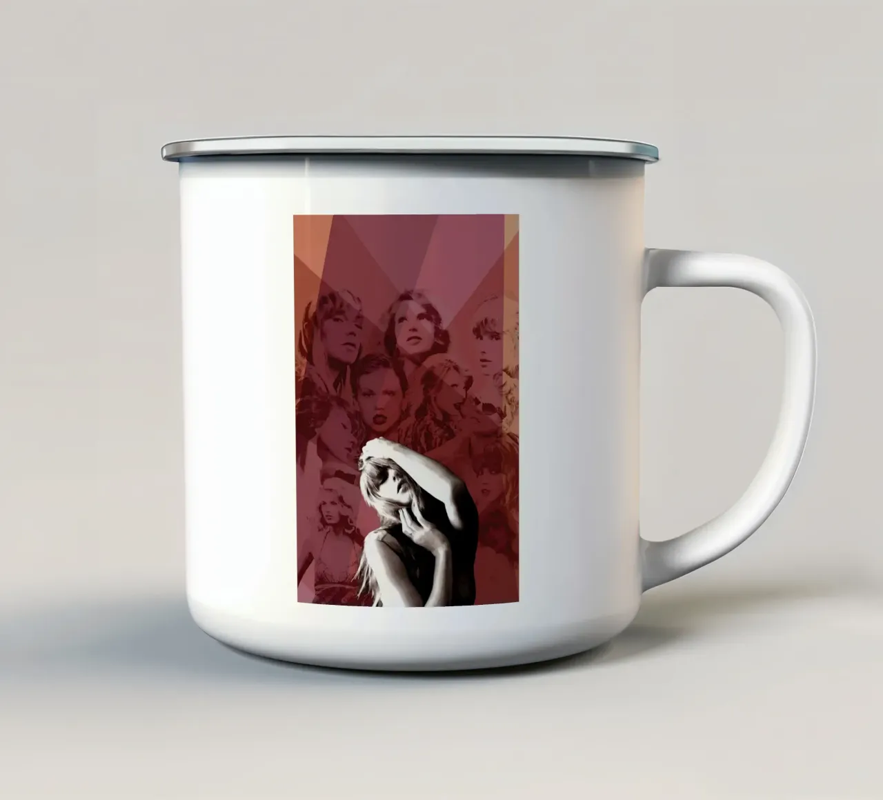 taylor swift the eras tour Emaille Tasse von posterindo