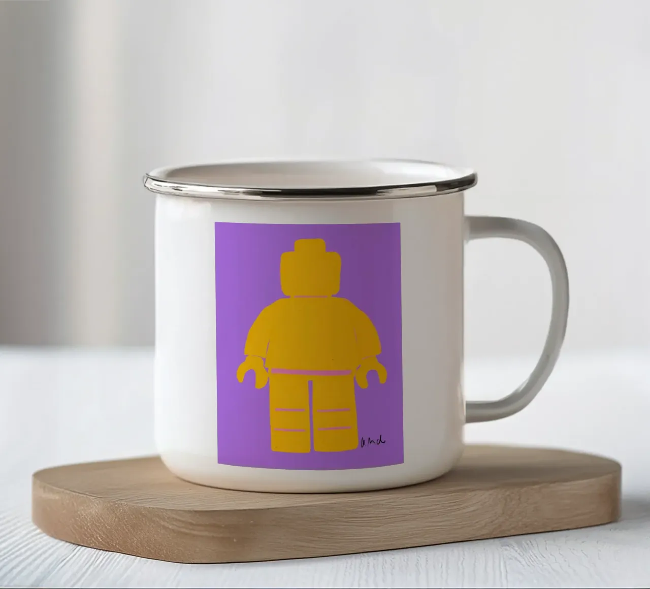 Spielfigur tazza in smalto da Hej Ibiza by Ute Arnold