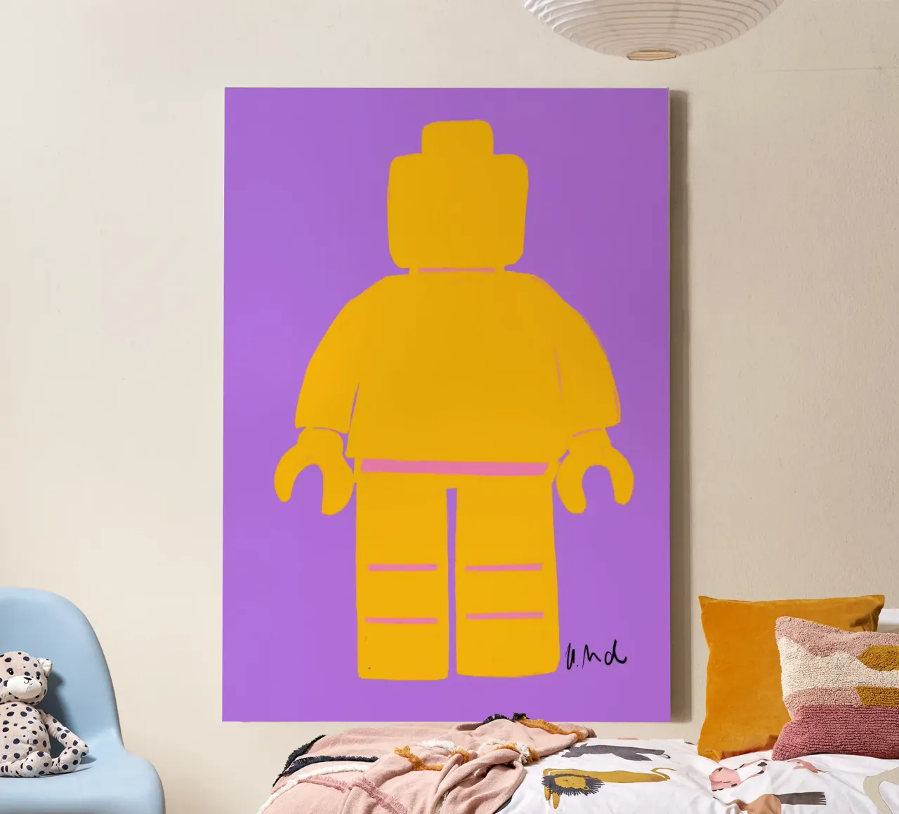 Spielfigur tela con Cornice a cassetta da Hej Ibiza by Ute Arnold