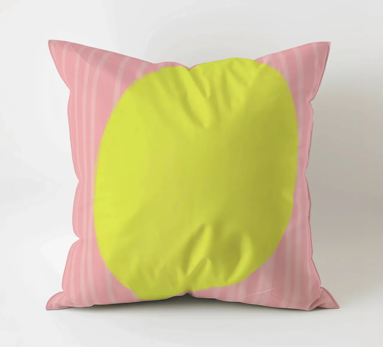 Zitrone Lemon gestreift soft cuscino da Hej Ibiza by Ute Arnold