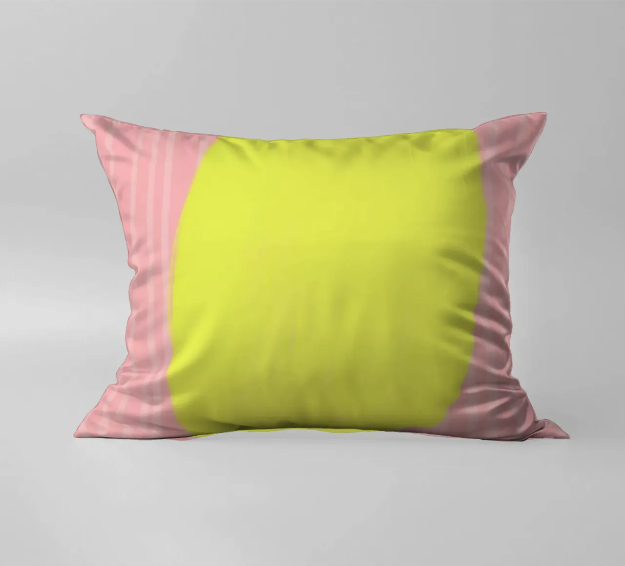 Zitrone Lemon gestreift soft cuscino da Hej Ibiza by Ute Arnold