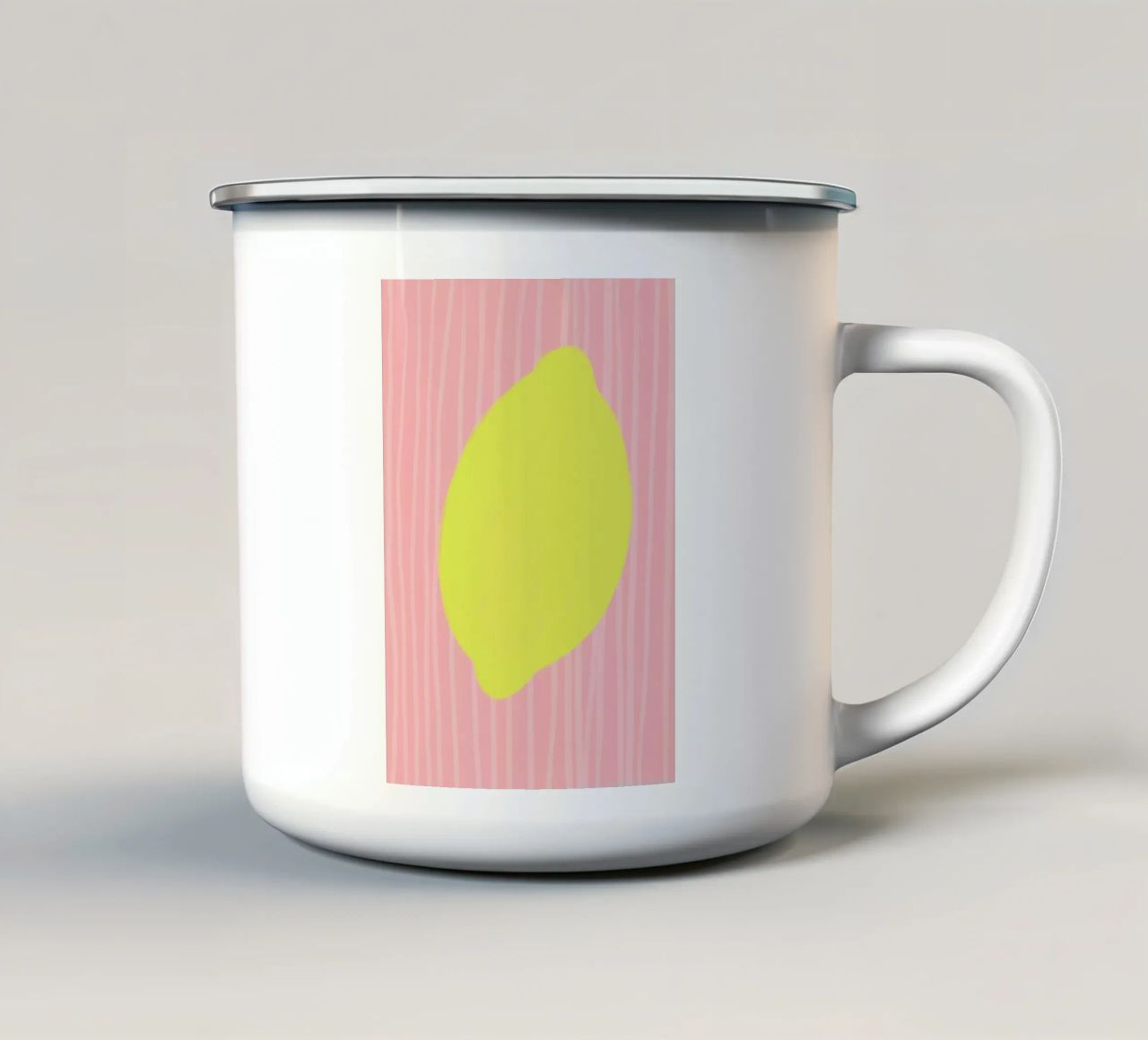 Lemon soft tazza in smalto da Hej Ibiza by Ute Arnold