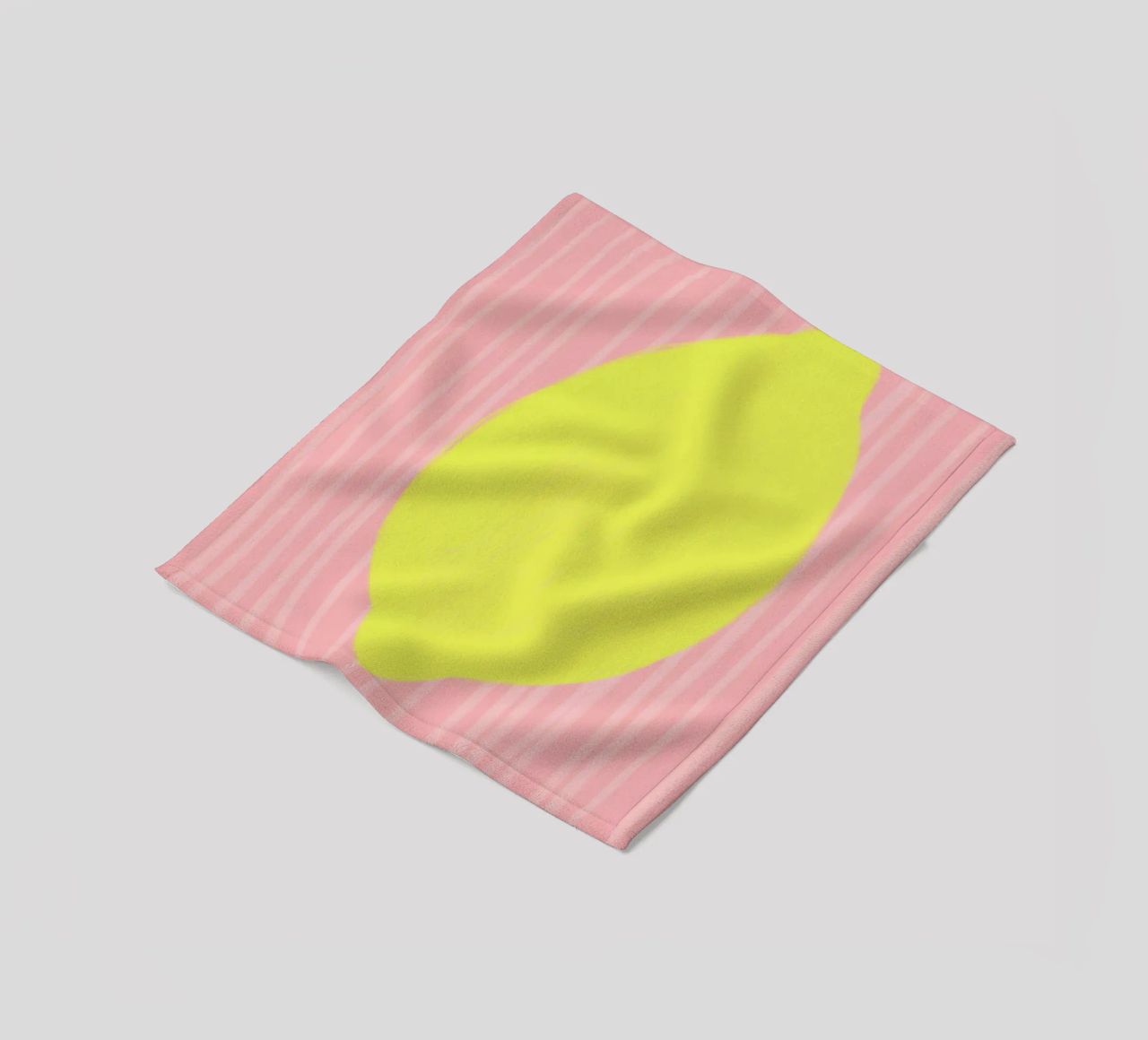 Lemon soft coperta in pile da Hej Ibiza by Ute Arnold