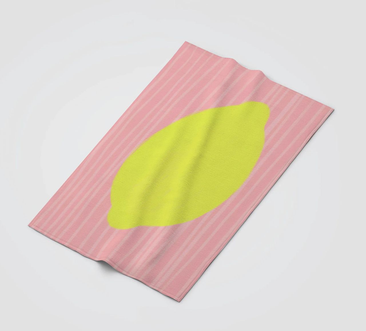 Lemon soft coperta in pile da Hej Ibiza by Ute Arnold
