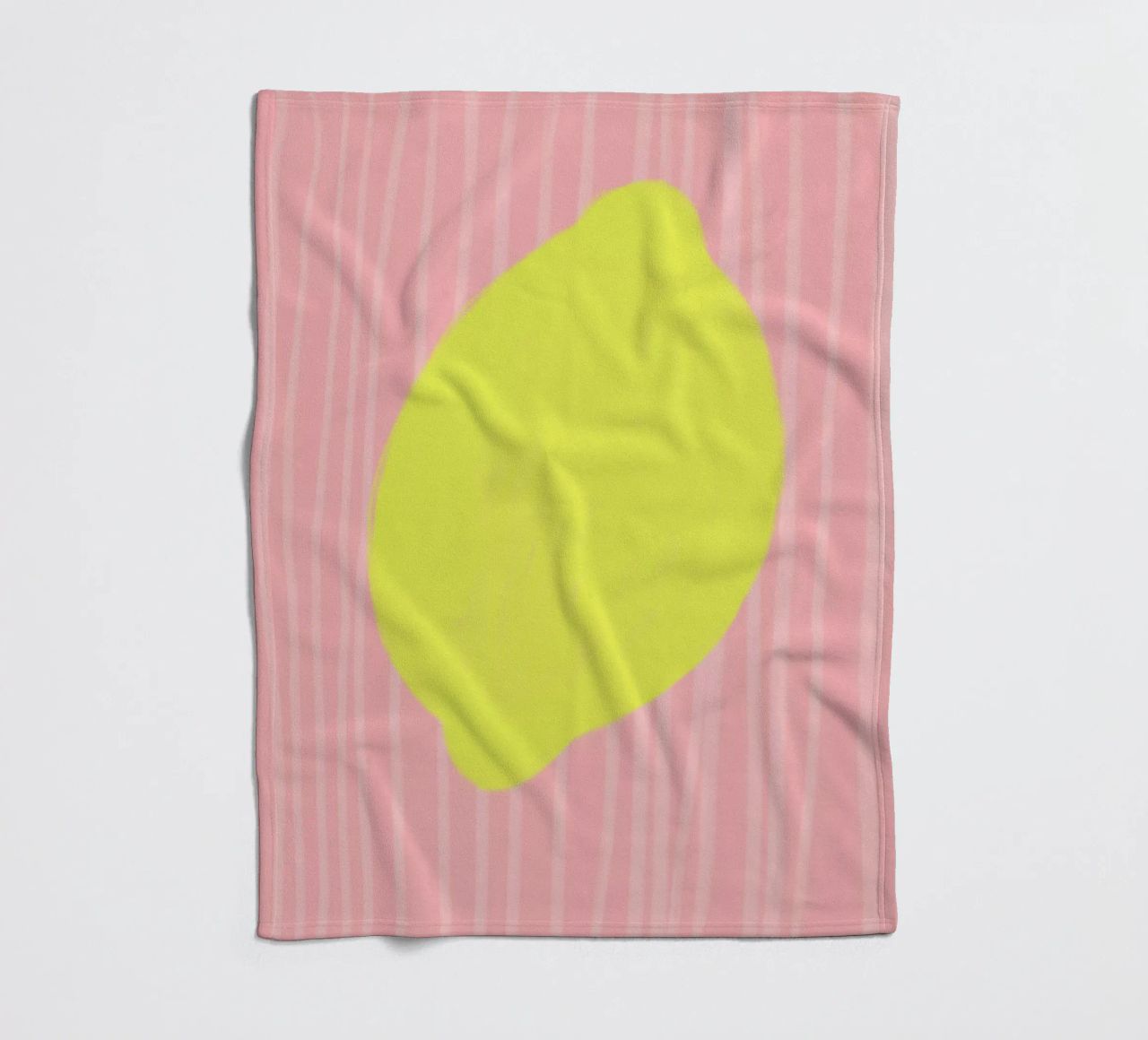 Lemon soft coperta in pile da Hej Ibiza by Ute Arnold