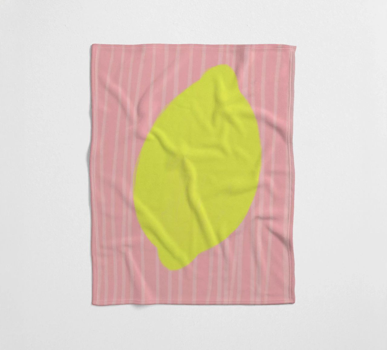 Lemon soft coperta in pile da Hej Ibiza by Ute Arnold